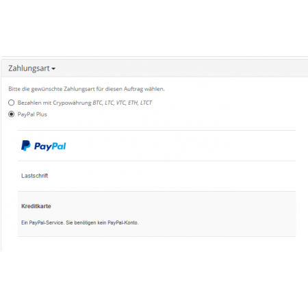 PayPal Plus OpenCart from version 3.0.5.x